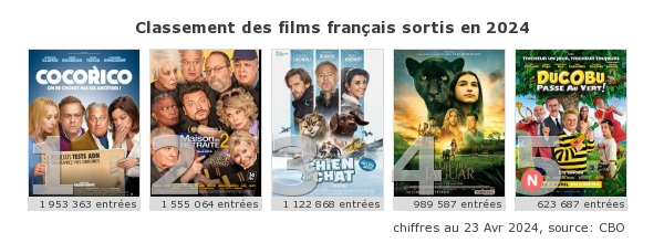 Box-Office - classement annuel des films français